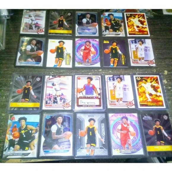Mikey Williams - RC - Gold - 20 card Invest Lot incl. (2) Autos + (2) #/6275